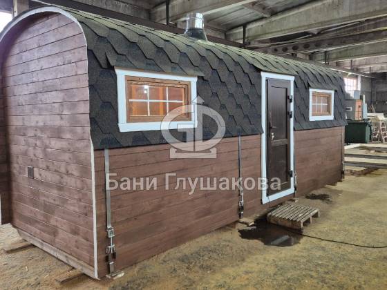 Баня «Буханочка» из бочковой термодоски №82600310