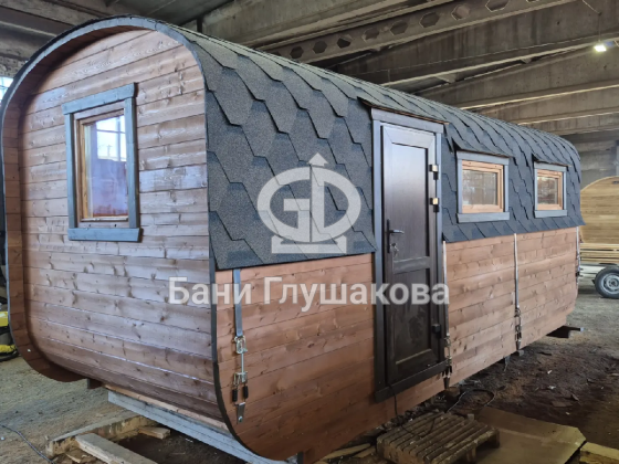 Баня «Карета» 2,4х6 из термодоски №82600314