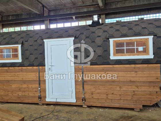 Баня «Карета» 2,4х6 из термодоски №82600325